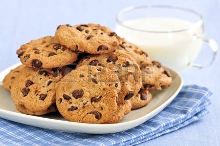 4343751-plate-of-chocolate-chip-cookies-with-milk